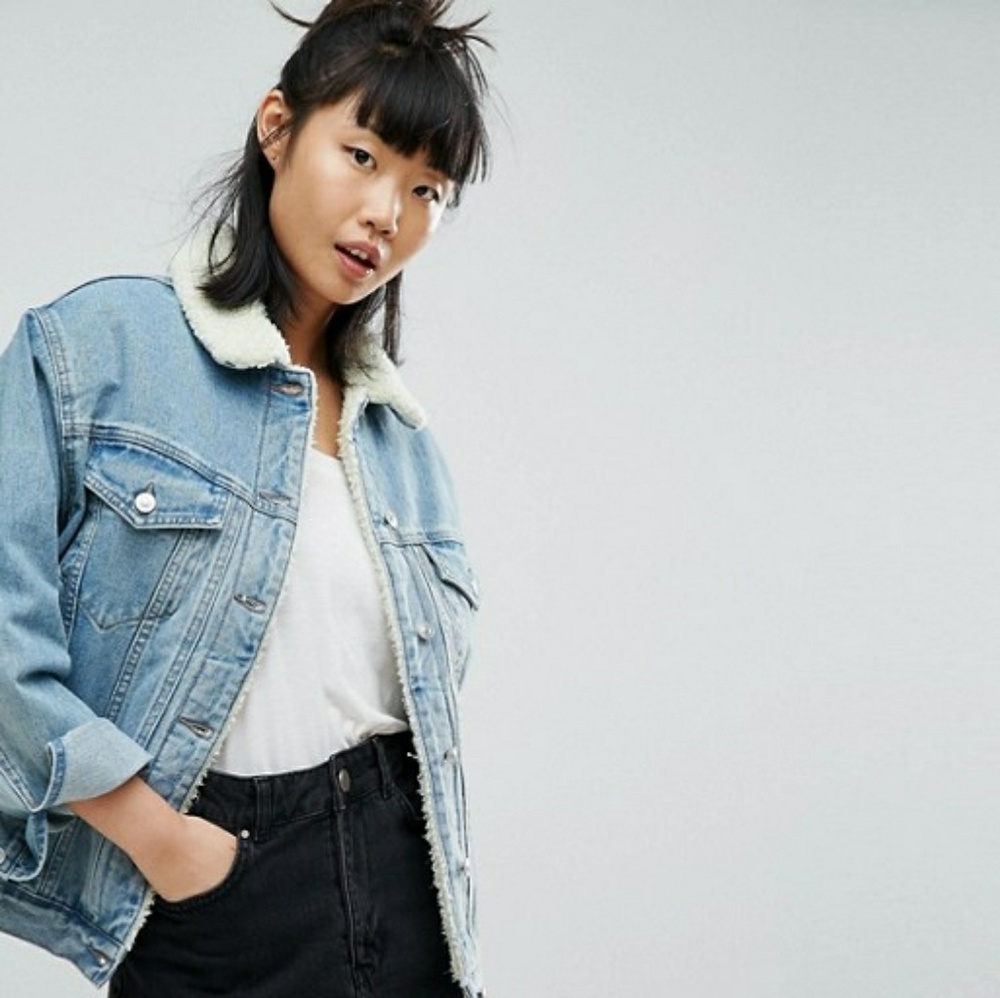 Denim Borg Sherpa Jean Jacket
